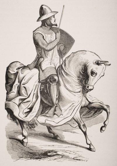 Chevalier en tenue de combat, d